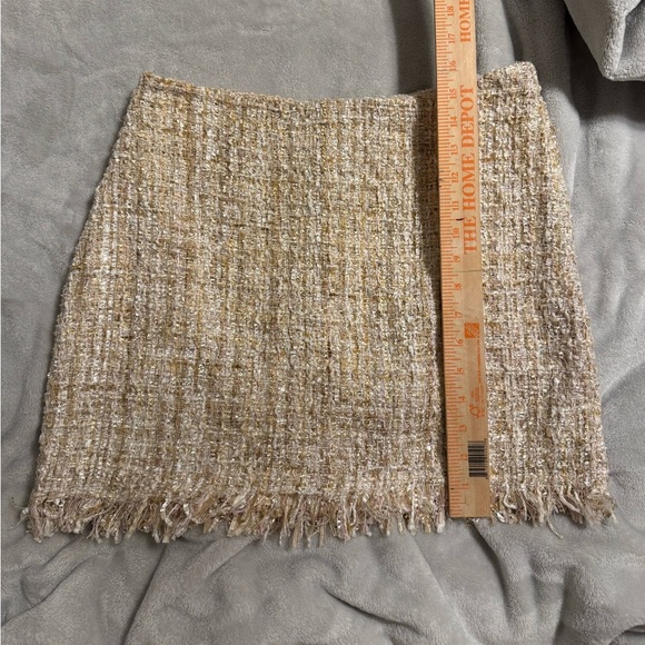 SHEIN Cream Tweed Skirt - Picture 10 of 11
